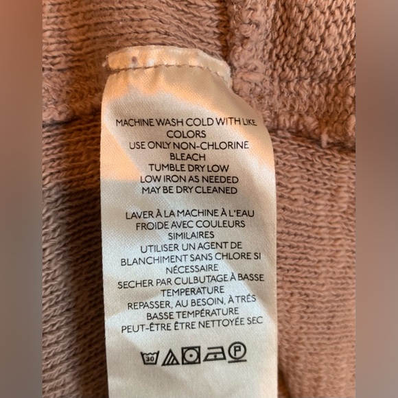 We the Free Nouvelle light brown cotton top. Size S, oversized. GUC - Picture 5 of 6